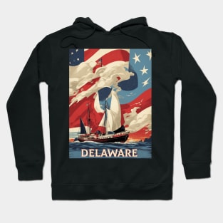 Delaware United States of America Tourism Vintage Poster Hoodie